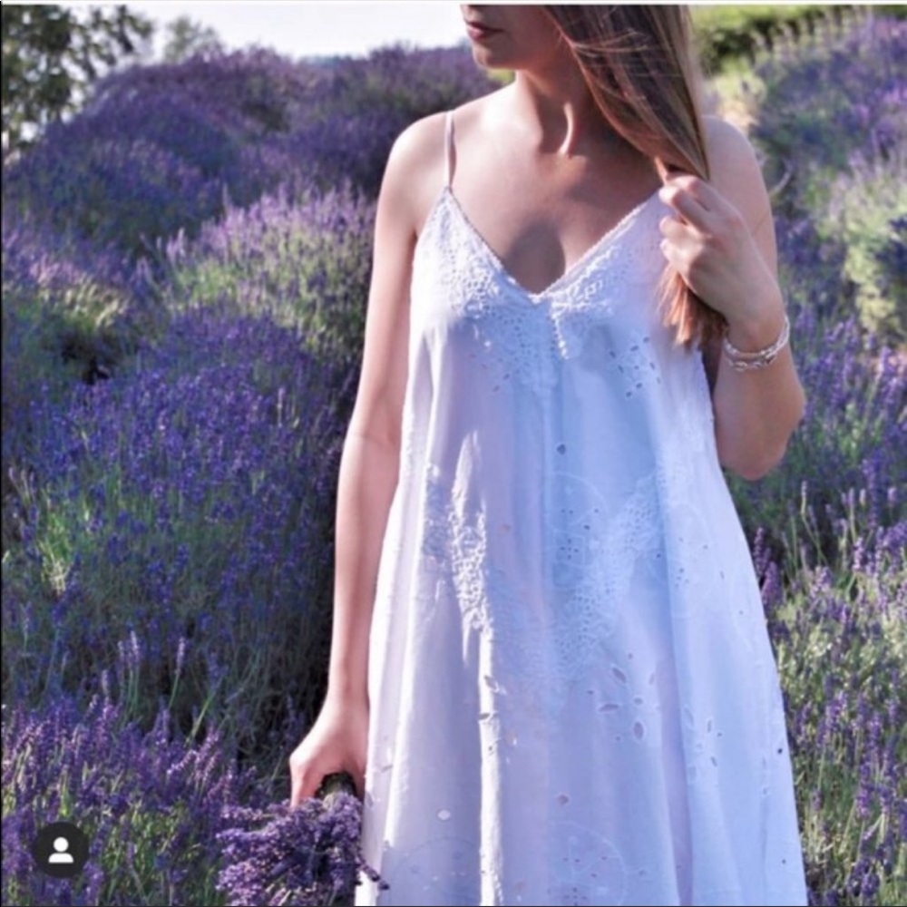 Zara embroidered dress